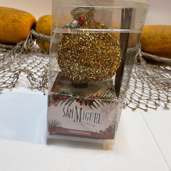 San Miguel Holiday Champagne Scented Oil Decorative Diffuser Set Chirstmas NIB - Picture 8 of 8